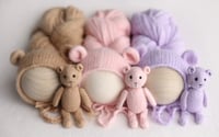 Image 2 of Baby Bear Set - camel/pink/lavender