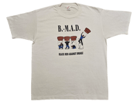 Image 1 of Black Men Against Drugs Single Stitched T-shirt 