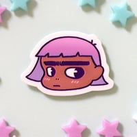 Unibrow Girl Sticker