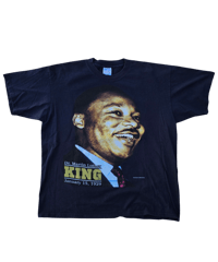 Image 1 of Vntg. Dr. Martin Luther King Jr. Rap tee  [navy blue]