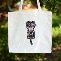 Strange Cat Tote Bag