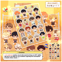 Image 1 of Haikyuu!! ✿ Sticker Sheet