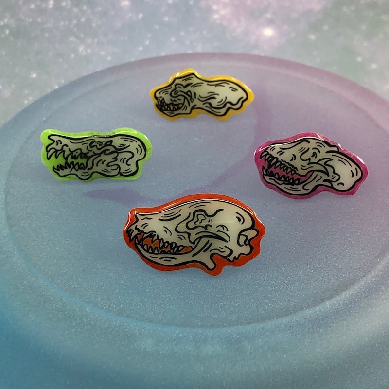 Image of Critter Skull Mini Pins