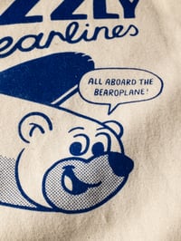 Image 3 of Bearoplane T-shirt / Natural Raw + Blue