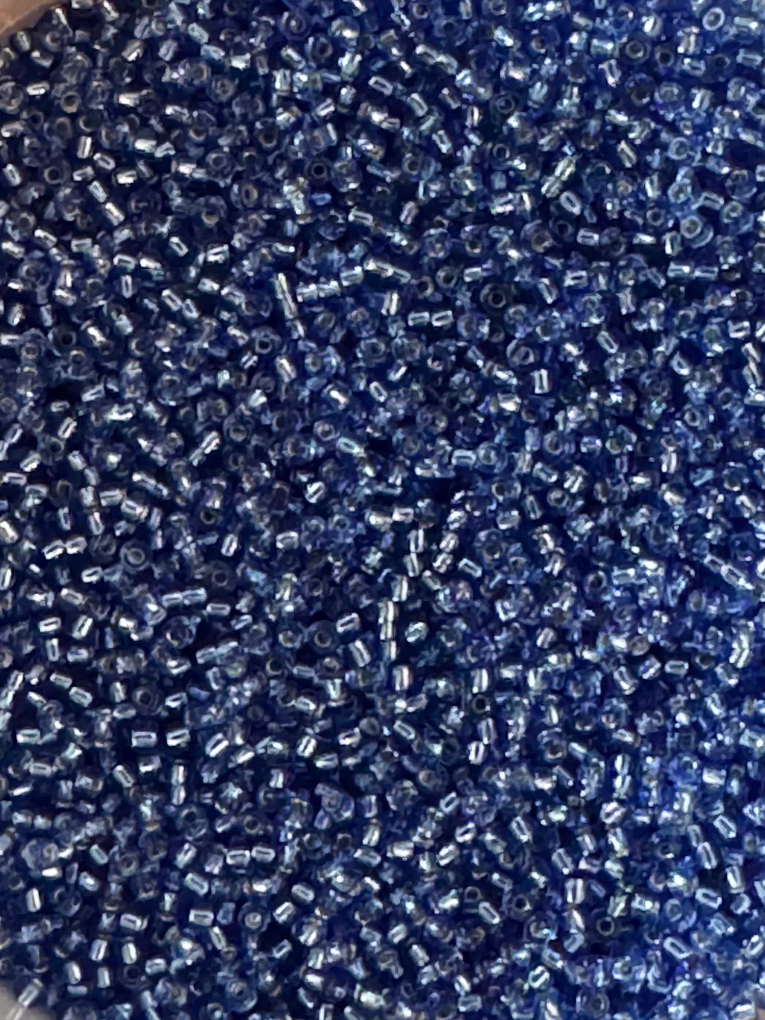 Silverlined dark cornflower blue, Miyuki seed beads