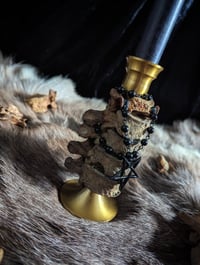 Image 5 of ⛧ Vertebrae candle holder.