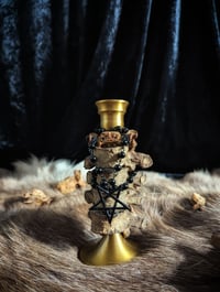 Image 1 of ⛧ Vertebrae candle holder.