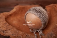 Image 1 of Knitted bonnet beige