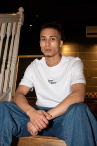 Image 2 of Stacked Tee - White