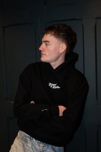 Image 2 of Stacked Hoodie - Deep Black