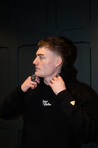 Image 3 of Stacked Hoodie - Deep Black