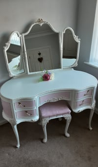 Image 3 of Olympus French Louis Style Dressing Table Set.