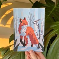 Image 2 of Snowy Fox Art Print