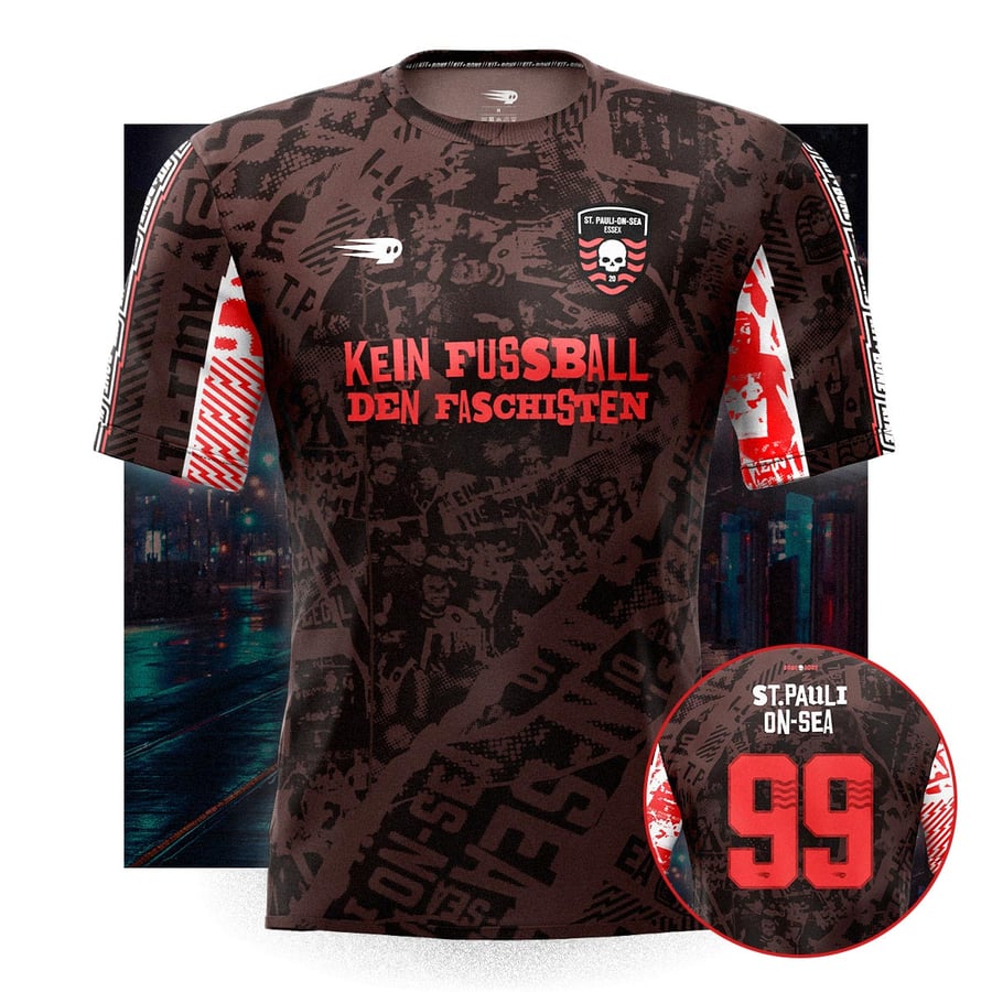 Image of St Pauli on-Sea Home Shirt - Custom Number