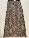 Maxi mesh skirt Leo print 