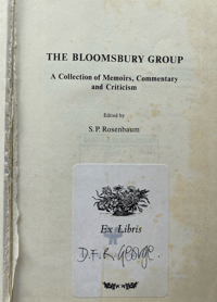 Image 5 of The Bloomsbury Group edited by S. P. Rosenbaum