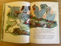 Image 2 of Well Loved but CUTE Vintage Flocked Bunny Book