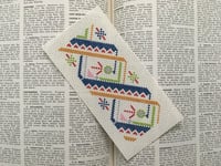 Image 2 of Nordic Retro Textile Cross Stitch Bookmark