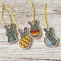 Image 7 of Easter Bunnies with Eggs Hanging Decoration