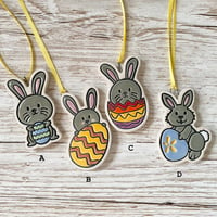 Image 2 of Easter Bunnies with Eggs Hanging Decoration