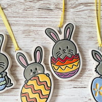 Image 5 of Easter Bunnies with Eggs Hanging Decoration