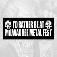 MILWAUKEE METAL FEST BUMPER STICKER