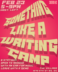 Something Like A Writing Camp February 23rd