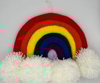 Image 4 of Knit Rainbow Wall Hanging