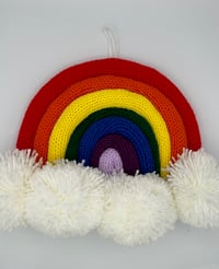 Image 3 of Knit Rainbow Wall Hanging