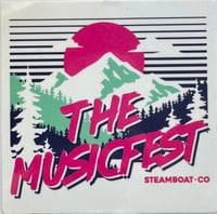 MusicFest Bright Sticker - 3.8" x 4"