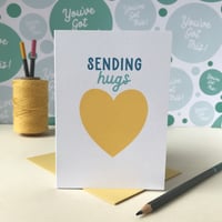 Image 1 of 'Sending hugs' - Thinking of you card