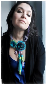Image 13 of Assolo 24/2024 - DALIA Blooming Satement necklace - "Iride" - 20% off