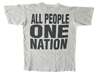 Image 2 of Vntg. Nelson Mandela "All one people" Single Stitched 