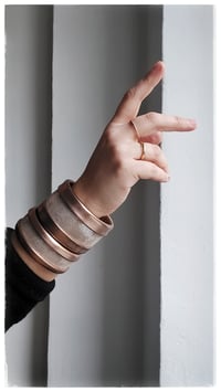 Image 5 of ESSENTIAL MEDIUM Bangles - Rose Gold - 15% off