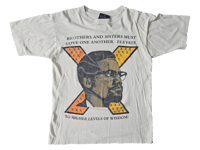 Image 1 of Vntg. Malcolm X  Single Stitched T-shirt 