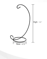 Black Ornament Display Stand
