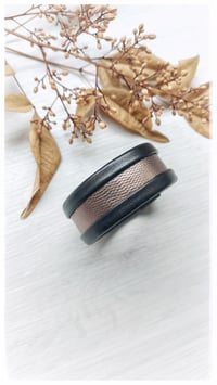 Image 2 of ESSENTIAL SMALL Bangle - Nero e Tortora Metal - 20% off