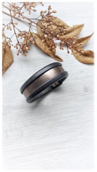 Image 1 of ESSENTIAL XSMALL Bangle - Nero e Tortora Metal - 20% off