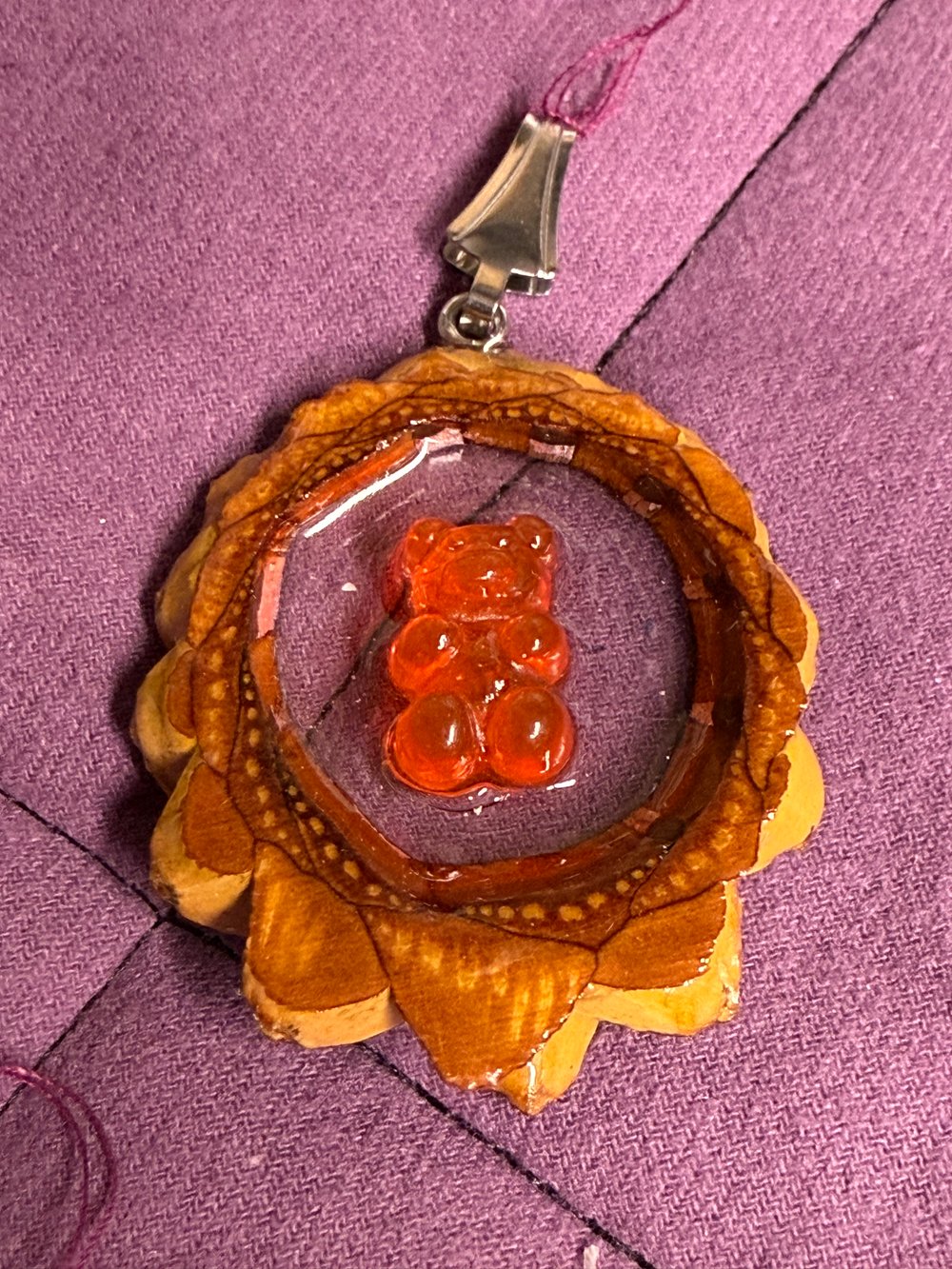 Image of Gummy Bear Pinecone Pendant #76