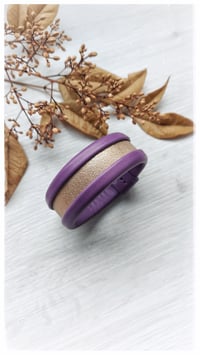 Image 2 of ESSENTIAL SMALL Bangles - Purple and Rose Gold - 20% off