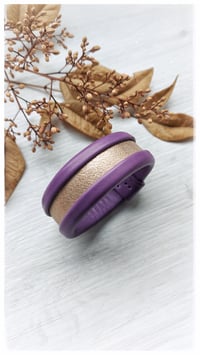 Image 3 of ESSENTIAL SMALL Bangles - Purple and Rose Gold - 20% off