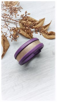 Image 5 of ESSENTIAL SMALL Bangles - Purple and Rose Gold - 20% off