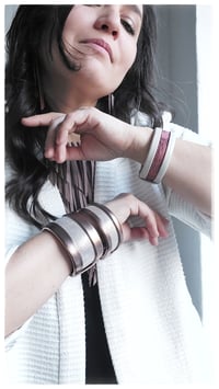 Image 7 of ESSENTIAL SMALL Bangles - Gesso e Rosa screziato- 20% off