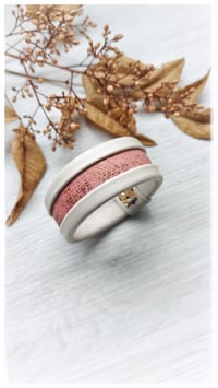 Image 2 of ESSENTIAL SMALL Bangles - Gesso e Rosa screziato- 20% off