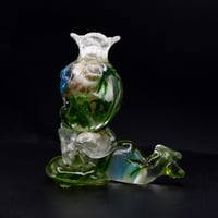 Image 4 of Kilos Kewties Aquatic Series Laying Bok Choy- Glow in the Dark Double Cast Resin Figure