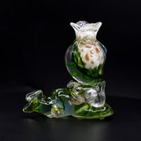 Image 8 of Kilos Kewties Aquatic Series Laying Bok Choy- Glow in the Dark Double Cast Resin Figure