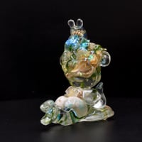 Image 6 of Kilos Kewties Aquatic Series Laying Sheep with Friend- Glow in the Dark Double Cast Resin Figure
