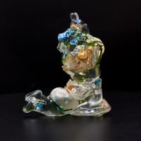 Image 7 of Kilos Kewties Aquatic Series Laying Sheep with Friend- Glow in the Dark Double Cast Resin Figure