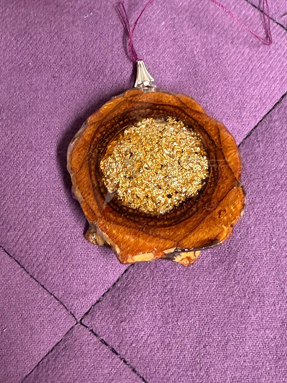 Image of Labradorite Pinecone Charm | Handmade PNW Jewelry | #72