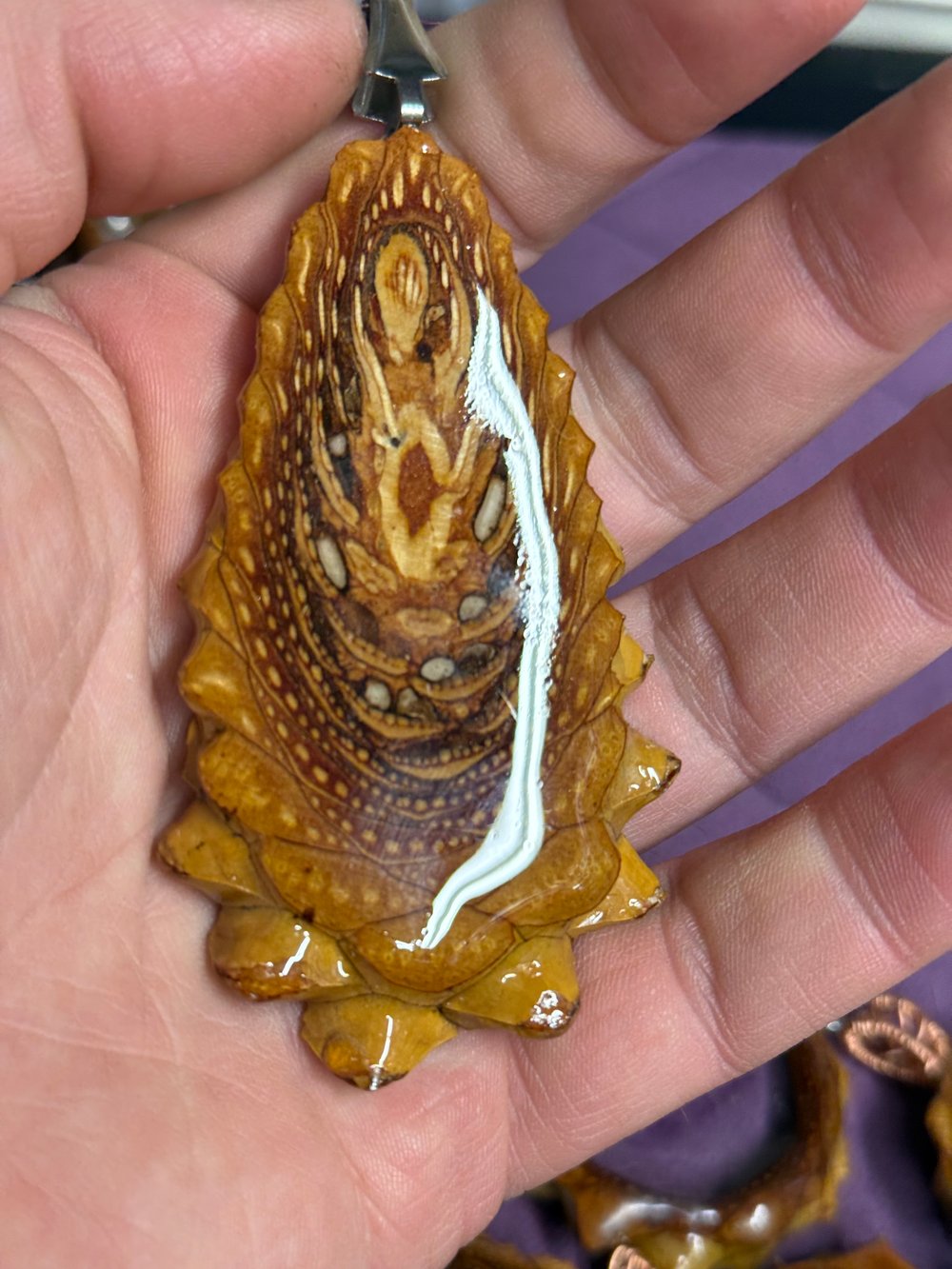 Image of Naked Pinecone Pendant #70